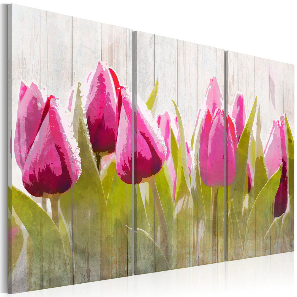 Obraz na plátně Bimago - Spring bouquet of tulips 60x40 cm - GLIX DECO s.r.o.
