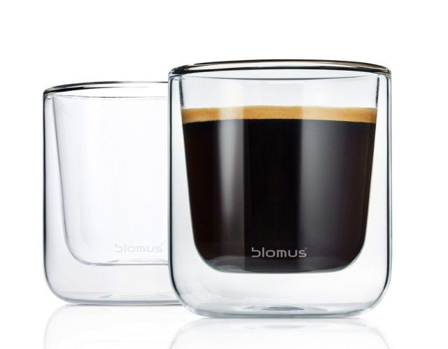 Sada 2 dvojitých šálků na kávu Blomus Nero, 200 ml - Bonami.cz