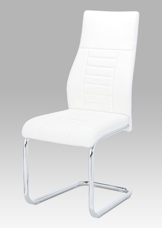 Autronic Jídelní židle HC-955 WT bílá koženka - ATAN Nábytek