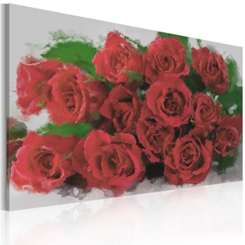 Bimago Obraz na plátně - Red red roses 60x40 cm - GLIX DECO s.r.o.