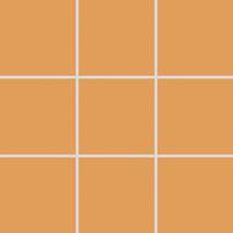 Mozaika Rako Color Two tmavě oranžová 10x10 cm mat GAA0K150.1 (bal.1,000 m2) - Siko - koupelny - kuchyně