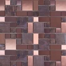 Měděná mozaika Premium Mosaic Stone metalická hnědá 30x30 cm mat / lesk MOS4823CO - Siko - koupelny - kuchyně