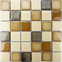 Keramická mozaika Premium Mosaic béžová 30x30 cm lesk MOS48MIX2 - Siko - koupelny - kuchyně
