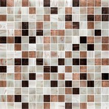 Skleněná mozaika Premium Mosaic hnědá 33x33 cm lesk MOSJ20MIXBR (bal.1,070 m2) - Siko - koupelny - kuchyně