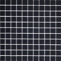 Skleněná mozaika Premium Mosaic černá 30x30 cm lesk MOS25BK (bal.1,020 m2) - Siko - koupelny - kuchyně