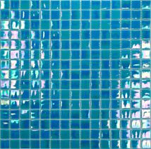 Skleněná mozaika Premium Mosaic tyrkysová 33x33 cm lesk MOS20TUHM - Siko - koupelny - kuchyně