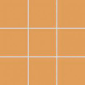 Mozaika Rako Color Two tmavě oranžová 10x10 cm mat GAA0K150.1
