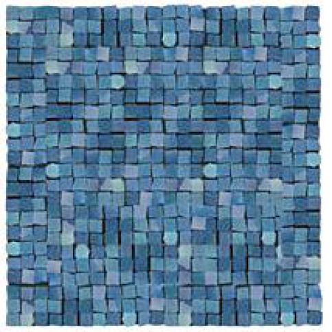 Mozaika Del Conca Corti di Canepa blu mosaic 30x30 cm, lesk CMGBLMOZ - Siko - koupelny - kuchyně