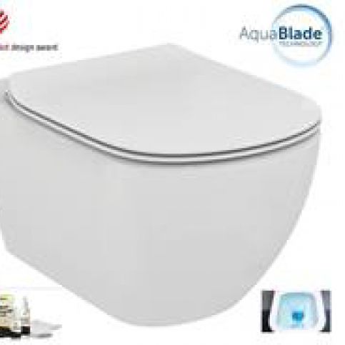 Závěsný WC se sedátkem softclose Ideal Standard Testra, zadní odpad, 53cm SIKOSIST0079 - Siko - koupelny - kuchyně