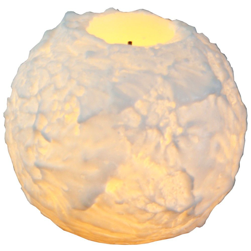 Bílá vosková LED svíčka Star Trading Snowta, výška 6,5 cm - Homein.cz