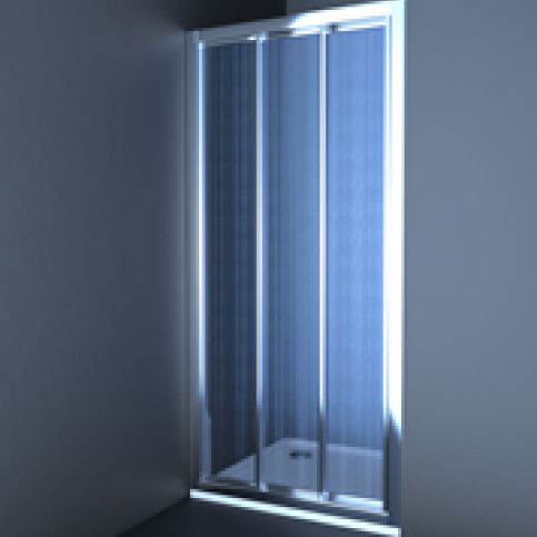 Sprchové dveře Anima Epd posuvné 100 cm, neprůhledné sklo, chrom profil EPD100CRCH - Siko - koupelny - kuchyně