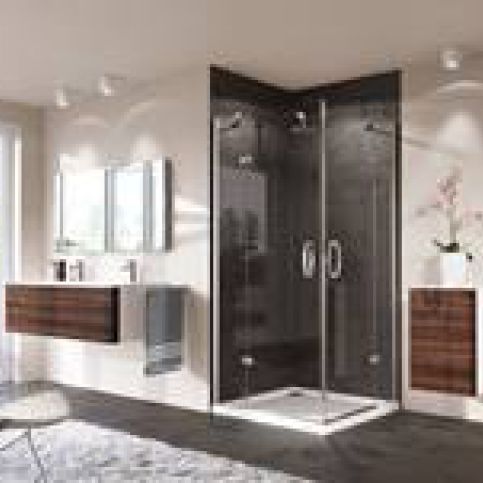 Sprchové dveře Huppe Strike jednokřídlé 100 cm, čiré sklo, chrom profil, levé 430303.092.322 - Siko - koupelny - kuchyně