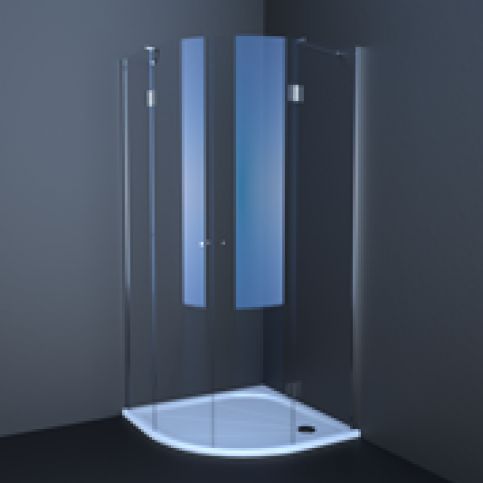 Sprchový kout Anima T-Comfort čtvrtkruh 90 cm, R 550, čiré sklo, chrom profil TCS490T - Siko - koupelny - kuchyně