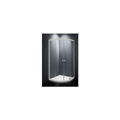 Sprchový kout Multi Basic čtvrtkruh 90 cm, R 550, čiré sklo, bílý profil, univerzální SIKOMUS90T0 - Siko - koupelny - kuchyně