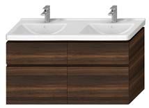 Koupelnová skříňka pod umyvadlo Jika Cubito 128x46,7x68,3 cm borovice tmavá H40J4274024611 - Siko - koupelny - kuchyně