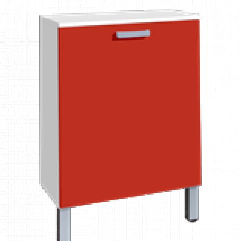 Skříňka s košem Naturel Vario 60 cm, červená VARIOK60BICE - Siko - koupelny - kuchyně