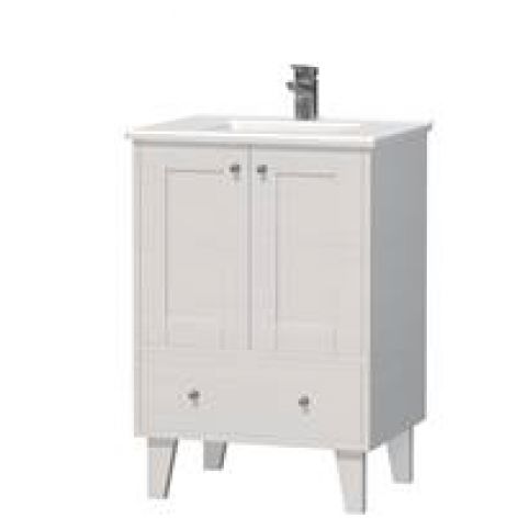 Skříňka s umyvadlem Naturel Provence 60 cm, bílá PROVENCE60BT - Siko - koupelny - kuchyně