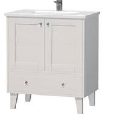 Skříňka s umyvadlem Naturel Provence 75 cm, bílá PROVENCE75BT - Siko - koupelny - kuchyně