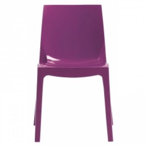 Designová židle Simple Chair (Fialová)  SSC01 Sit & be - Designovynabytek.cz