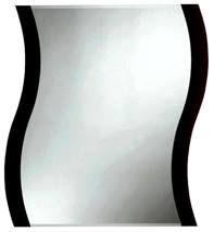 Zrcadlo s fazetou Amirro Storm Black 65x50 cm černá 711-737S - Siko - koupelny - kuchyně