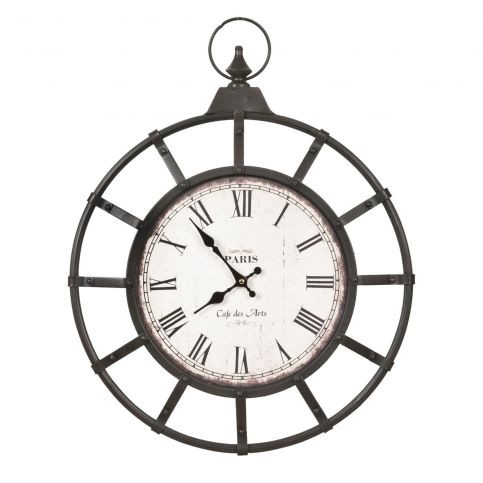 Kovové nástěnné hodiny Paris - 50*4*63 cm Clayre & Eef - LaHome - vintage dekorace
