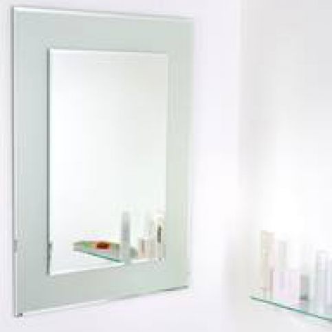 Zrcadlo s fazetou Amirro Snowqueen 60x80 cm šedá 711-447 Siko - koupelny - kuchyně