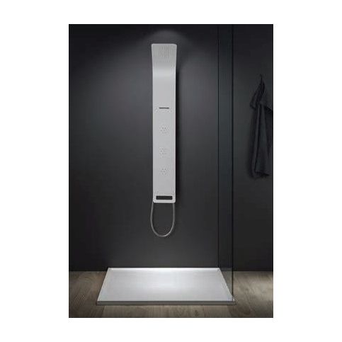SANJET Nástěnný sprchový panel ASTREA bílý s pákovou bate - KERAMIKA SOUKUP a.s.
