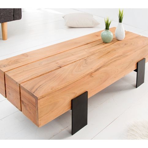 INV Konferenční stolek Taglia 100cm akácie - Design4life