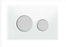 Ovládací tlačítko Tece Loop sklo bílá mat 9240659 - Siko - koupelny - kuchyně