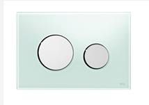 Ovládací tlačítko Tece Loop sklo zelená lesk 9240653 - Siko - koupelny - kuchyně