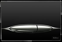 Ovládací tlačítko SIKO sklo černá P46-0001 - Siko - koupelny - kuchyně