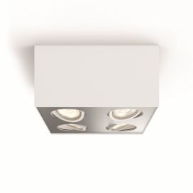 Philips 50494/31/P0 LED stropní bodové svítidlo Box 4x4,5W | 2000lm | 2200-2700K - stmívatelné, EyeComfort, bílá