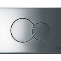 Dvojčinné ovládací tlačítko Kolo, matný chrom 94150003 - Siko - koupelny - kuchyně