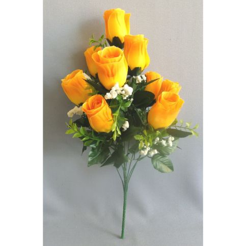 Umělá kytice Růže žlutá, 48 cm - 4home.cz