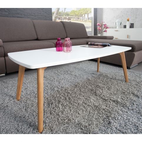 INV Konferenční stolek Epsi 110cm bílý - Design4life