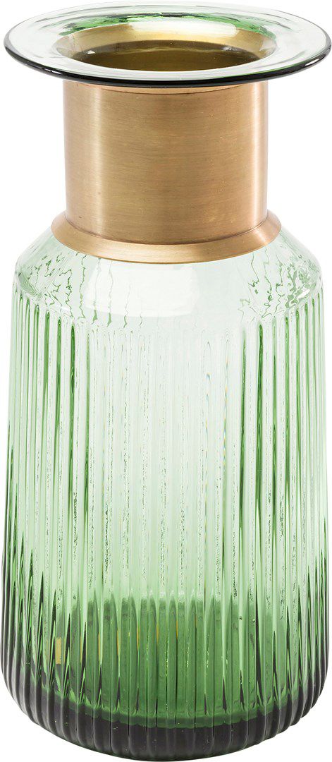Zelená skleněná váza Barfly 30 cm - KARE