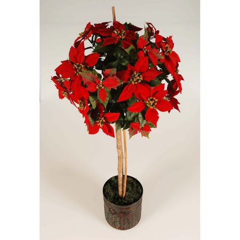 Stromek Poinsettie červená, 110 cm - 4home.cz