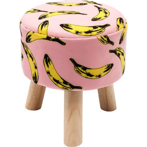 Vzorovaná stolička Kare Design Banana, ø 32 cm - Bonami.cz