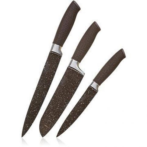 BANQUET Sada nožů s nepřilnavým povrchem PREMIUM Dark Brown, 3 ks A12873 - alza.cz