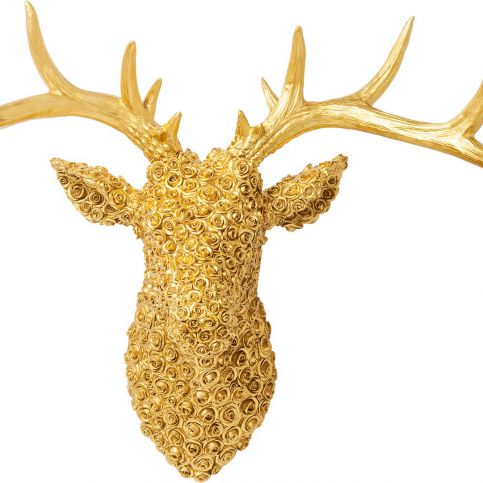 Dekorace ve zlaté barvě Kare Design Deco Antler Deer Gold - Bonami.cz