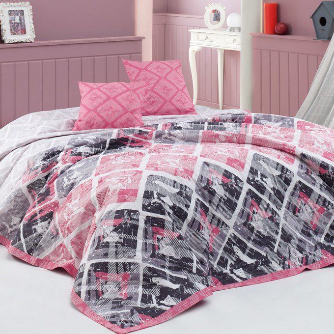 BedTex Přehoz na postel Riviéra růžová, 220 x 240 cm, 2x 40 x 40 cm - 4home.cz
