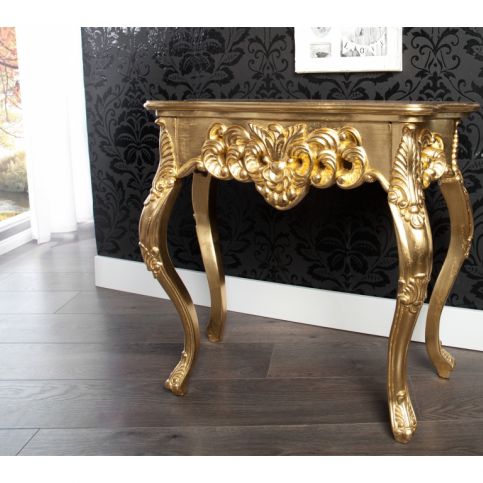 INV Konzolový stolek Verona 85cm zlatý - Design4life