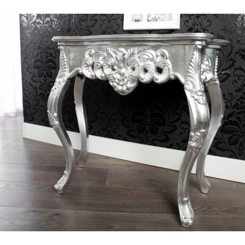 INV Konzolový stolek Verona 85cm stříbrný - Design4life