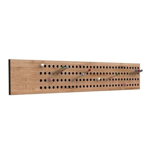 Nástěnný variabilní věšák z bambusu Moso We Do Wood Scoreboard, šířka 100 cm - Bonami.cz