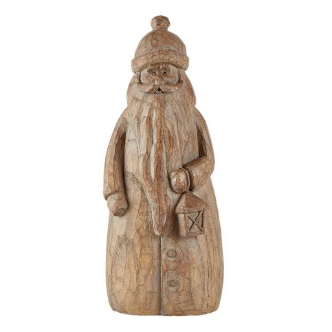 Hnědá dekorativní soška KJ Collection Santa Claus, 24,5 cm - Bonami.cz