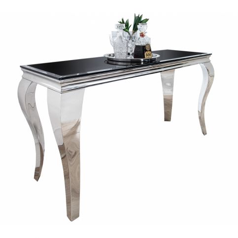 INV Konzolový stolek Silver Barok140cm černý - Design4life