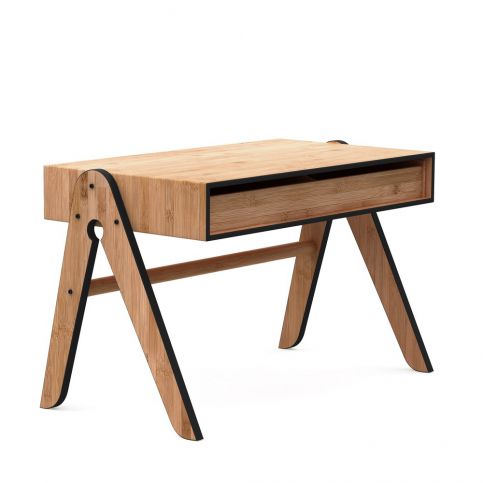 Dětský psací stůl z bambusu Moso s černými detaily We Do Wood Geo\'s - Bonami.cz