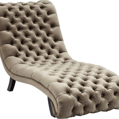 Odpočinková židle Desire Velvet Khaki - KARE