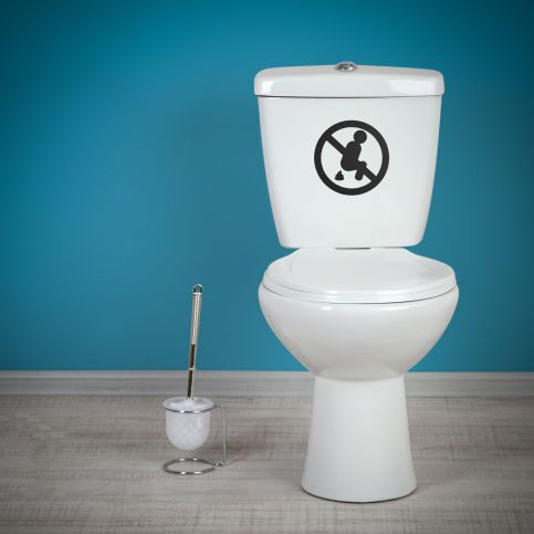 Samolepka na WC - Zákaz - PopyDesign - Popydesign