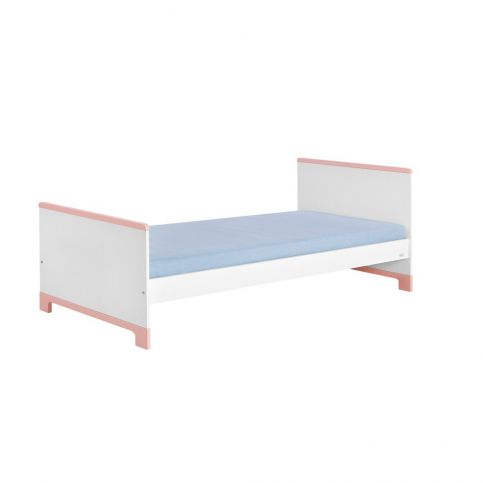 Bílo-růžová dětská postel Pinio Mini, 200 x 90 cm - Bonami.cz